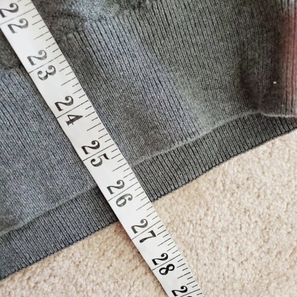 Frederik Anderson Copenhagen Golf Cotton Mens Quarter Zip Grey Pullover Sweater - Picture 6 of 8